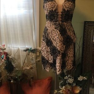 BCBG lace cocktail dress